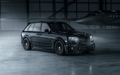 2025, Rolls-Royce Cullinan, Urban Automotive, 4k, front view, exterior, black Cullinan, luxury SUV, black Rolls-Royce Cullinan, British cars, Rolls-Royce