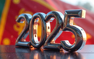 2025 श्रीलंका, 4k, ग्रीष्मकालीन 2025 श्रीलंका में, श्रीलंका 2025 की यात्रा, 2025 अवधारणाएं, श्रीलंका 2025 अंक, 3 डी कला, श्रीलंका फ्लैग, 2025 3 डी अंक, श्रीलंका