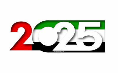 2025 emirati arabi uniti, sfondo bianco, emirati arabi uniti, arte minima, 2025 concetti emirates arabi uniti, emirati arabi uniti 2025, bandiera degli emirati arabi uniti, 2025 sfondo degli emirati arabi uniti, flag degli emirati arabi uniti