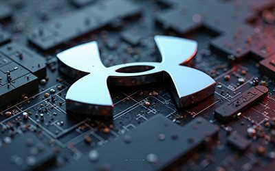 Under Armour, 4k, creative art, Under Armor creative 3d logo, technology background, Under Armor metal logo, 3d art