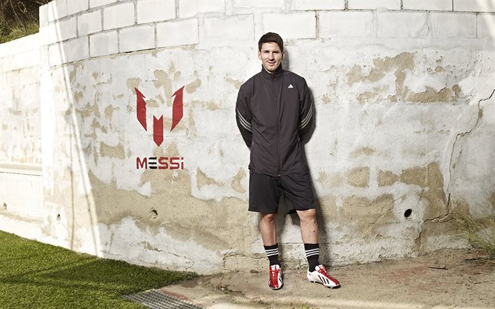 Lionel Messi, stelle del calcio, Barcellona, Leo Messi, un logo personale, FC Barcelona, calciatore