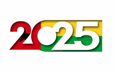 2025 Guinea-Bissau, white background, Guinea-Bissau, minimal art, 2025 Guinea-Bissau concepts, Guinea-Bissau 2025, flag of Guinea-Bissau, 2025 Guinea-Bissau background, Guinea-Bissau flag