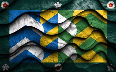 4k, bandera de cumbria, condados de inglaterra, banderas de ondas 3d de madera, día de cumbria, inglaterra, bandera de madera de cumbria, reino unido, condados ingleses, cumbria