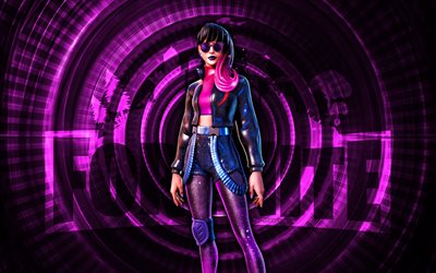 eclipse dawn fortnite, 4k, fondo espiral púrpura, fortnita, creativo, piel del amanecer de eclipse, piel de amanecer de fortnite eclipse, eclipse amanecer, personajes de fortnite