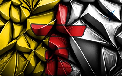 Flag of Nunavut, 4k, 3d creative texture, Nunavut 3d flag, Canada, Nunavut flag, 3d art, Nunavut, Provinces of Canada, Nunavut province flag