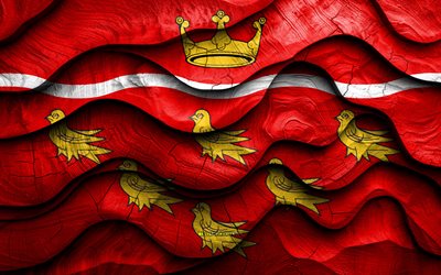 4k, east sussex flagge, grafschaften englands, hölzerne 3d  wellenflaggen, tag des east sussex, flagge von east sussex, england, east sussex holzflagge, vereinigtes königreich, englische grafschaften, east sussex