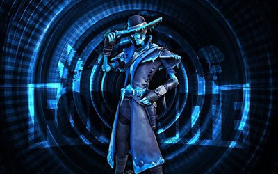 frigid foreger fortnite, 4k, mavi spiral arka plan, fortnite, yaratıcı, frigid foreger cilt, fortnite frigid foreger cilt, frigid öngörü, fortnite karakterleri