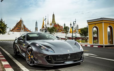 Ferrari 812 GTS, 4k, supercars, 2020 cars, street, 2020 Ferrari 812 GTS, italian cars, Ferrari