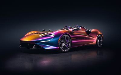 mclaren elva, 4k, oscuridad, autos 2021, superdeportivos, mclaren elva 2021, coches británicos, mclaren