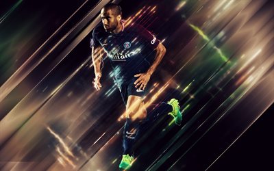 Lucas Moura, le PSG, footballeur Brésilien, l'attaquant milieu de terrain du Paris Saint-Germain