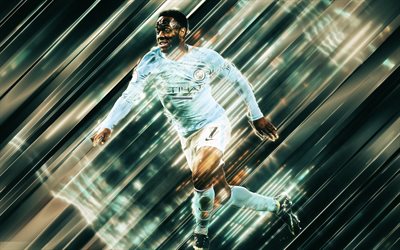 Raheem Sterling, English football player, midfielder, Manchester City FC, England, footballers, Premier League, young talents