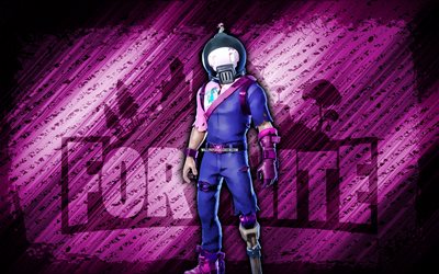 Brite Splode Fortnite, 4k, purple diagonal background, grunge art, Fortnite, artwork, Brite Splode Skin, Fortnite characters, Brite Splode, Fortnite Brite Splode Skin