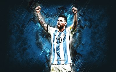 lionel messi, argentiinan jalkapallomaajoukkue, numero 10, argentiinalainen jalkapalloilija, hyökkääjä, jalkapallon maailmantähti, qatar 2022, argentiina, jalkapallo, leo messi