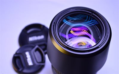 lente de la cámara, macro, foto de equipo