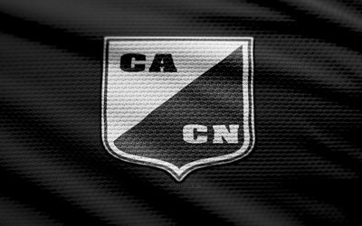 ca central norte 패브릭 로고, 4k, 검은색 직물 배경, 프리메라 나시오날, 보케, 축구, ca 센트럴 노르테 로고, ca central norte 엠블럼, ca 센트럴 노르테, 아르헨티나 축구 클럽, 센트럴 노르테 fc