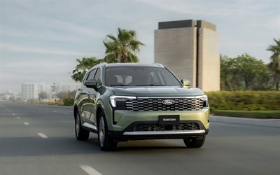 ford territorio híbrido titanio, 4k, suv, 2026 coches, camino, territorio ford, exterior, territorio ford 2026, autos americanos, vado