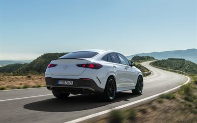 2027, mercedes benz gle coupé, 4k, vorderansicht, außen, weißes mercedes benz gle coupé, neues gle coupé 2027, deutsche autos, mercedes benz