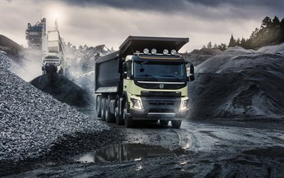 volvo fmx 540, 4k, lkw, 2025 kamyon, kırma taş ocağı, damperli kamyonlar, kargo taşımacılığı, 2025 volvo fmx, taş ocağı, özel ekipman, volvo fmx, volvo