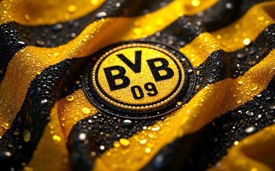 Borussia Dortmund diamonds logo, 4k, BVB logo, black yellow diamonds background, Bundesliga, BVB emblem, Borussia Dortmund logo, BVB sign, Borussia Dortmund emblem, Germany, Borussia Dortmund, football, BVB