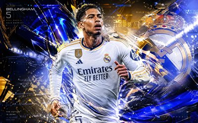 جود بيلينجهام, نادي ريال مدريد لكرة القدم, فن المعجبين, خلفية رقمية بيضاء مجردة, جود بيلينجهام نادي ريال مدريد, الفن الإبداعي, شعار نادي ريال مدريد لكرة القدم, جود بيلينجهام ريال مدريد, كرة القدم, ريال مدريد