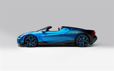 2026, bugatti w16 mistral mosca bug, 4k, vista lateral, exterior, hipercoche, nuevo bugatti w16 mistral, sintonización, hipercoches de lujo, bugatti