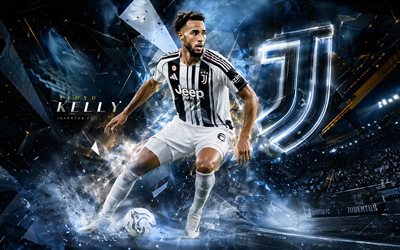 lloyd kelly, juventus fc, fan art, fondo digital abstracto blanco, lloyd kelly juventus fc, arte creativo, logotipo de la juventus fc, lloyd kelly juventus, fútbol americano, juventus