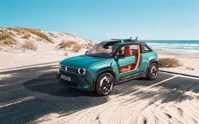 2026, Renault 4 JP4X4 Concept, 4k, front view, exterior, beach cars, Renault 4 JP4X4, French cars, Renault