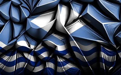 Flag of Isle of Wight, 4k, 3d creative texture, Isle of Wight 3d flag, Ceremonial counties, England, Isle of Wight flag, 3d art, Isle of Wight region flag, Isle of Wight