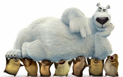 Norm of the North, 2016, Polar bear, lemmings
