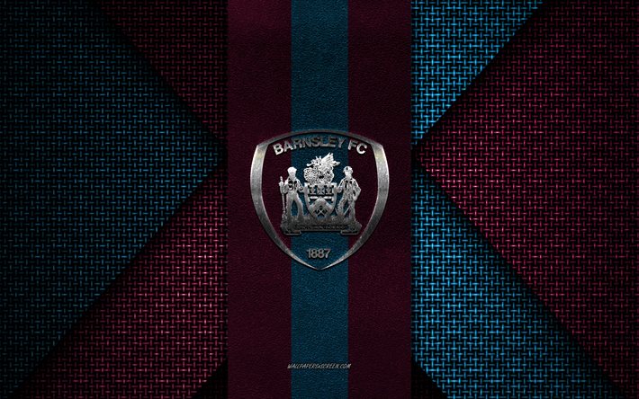 burnley fc, premier league, bordeauxblaue strickstruktur, burnley fc-logo, englischer fußballverein, burnley fc-emblem, fußball, burnley, england