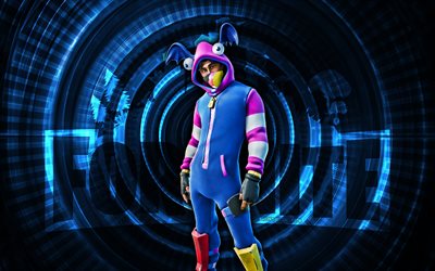 sargento de repetición fortnite, 4k, fondo espiral azul, fortnita, creativo, sargento de la piel de repetición, piel de repetición del sargento de fortnite, sargento, personajes de fortnite