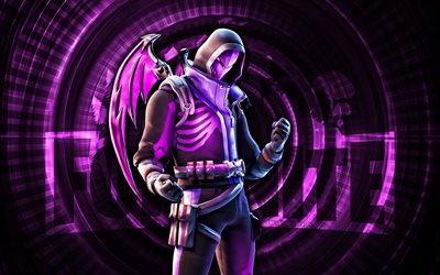 blacklight fortnite, 4k, fundo espiral roxo, fortnite, criativo, pele blacklight, pele blacklight fortnite, blacklight, personagens fortnite