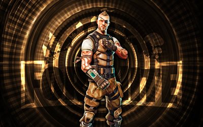 battlehawk fortnite, 4k, fond en spirale brun, fortnite, créatif, peau de bataille, skin de fortnite battlehawk, battlehawk, personnages fortnite