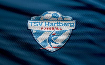 logotipo de tela tsv hartberg, 4k, fondo de tela azul, bundesliga austriaca, bokeh, fútbol, logotipo de tsv hartberg, fútbol americano, tsv hartberg emblema, tsv hartberg, club de fútbol austriaco, tsv hartberg fc