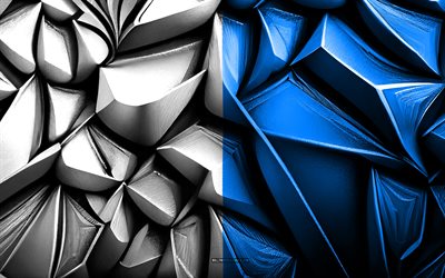 ब्रेशिया का झंडा, 4k, 3 डी रचनात्मक बनावट, ब्रेशिया 3 डी ध्वज, इटली, 3 डी कला, ब्रेशिया, इतालवी शहर, ब्रेशिया सिटी फ्लैग