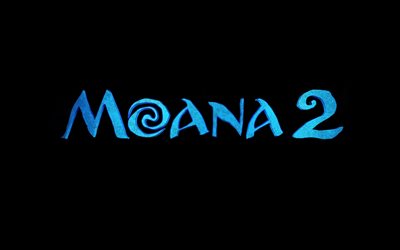 moana 2, 4k, 3d animação, 2024 filme, disney, postre, minimalismo, logotipo moana 2