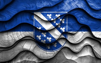 4k, kassel flagga, städer i tyskland, trä 3d vågor flaggor, kassel dag, tyskland, kassel träflagga, tyska städer, kassel