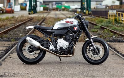 Yamaha XSR700 Scrambler, fresco motocicletas, japonés de motocicletas, Yamaha