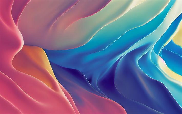 4k, ondas 3d coloridas, arte 3d, criativo, fundos ondulados coloridos, texturas de ondas 3d, obra de arte, texturas 3d, fundos coloridos, padrões de ondas 3d, texturas de ondas