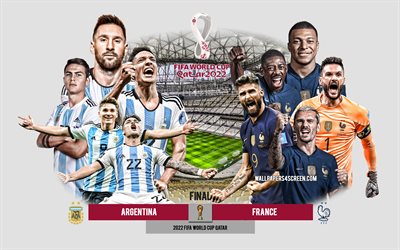 अर्जेंटीना बनाम फ्रांस, 2022 फीफा विश्व कप, अंतिम, 4k, कतर 2022, अर्जेंटीना की राष्ट्रीय फुटबॉल टीम, फ्रांस की राष्ट्रीय फुटबॉल टीम, लुसैल आइकॉनिक स्टेडियम, कतर, फ़ुटबॉल, फ्रांस, अर्जेंटीना, फुटबॉल मैच, लियोनेल मेसी, किलियन एम्बाप्पे