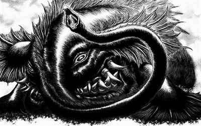 Makara, Beruseruku, artwork, manga, Berserk, anime characters, protagonist, Berserk characters, Makara Berserk