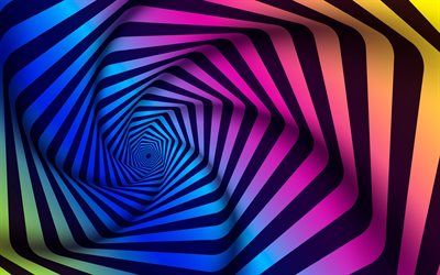 vórtice abstracto, 4k, arte 3d, fondo espiral abstracto, creativo, vórtice, fondos abstractos