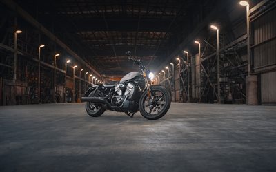 harley davidson nightster, 4k, hangar, bicicletas 2024, supermotos, cochera, rh975, 2024 harley davidson nightster, motocicletas americanas, harley davidson