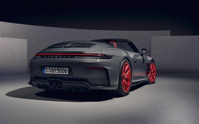 2027, porsche 911 gt3 s c, 4k, vista lateral, exterior, porsche 911 gt3 gris, nuevo porsche 911 gt3, porsche 911 descapotable, sintonización, autos deportivos alemanes, porsche