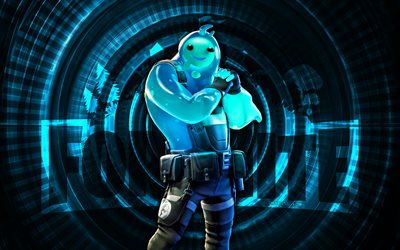 rippley fortnite, 4k, fundo espiral turquesa, fortnite, criativo, pele ondulada, skin rippley fortnite, rippley, personagens fortnite