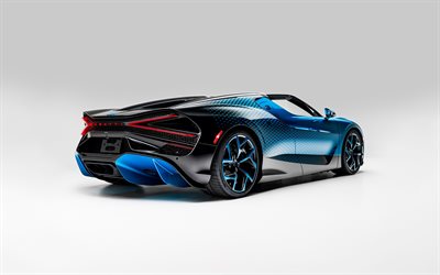 2026, bugatti w16 mistral mosca bug, 4k, vista trasera, exterior, hipercoche, nuevo bugatti w16 mistral, sintonización, hipercoches de lujo, bugatti