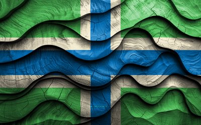 4k, bandera de gloucestershire, condados de inglaterra, banderas de ondas 3d de madera, día de gloucestershire, inglaterra, bandera de madera de gloucestershire, reino unido, condados ingleses, gloucestershire