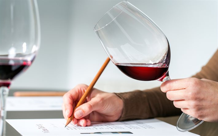 적포도주, 와인 잔, 와인 품질 검사, 레드 와인 시음, 레드 와인 잔