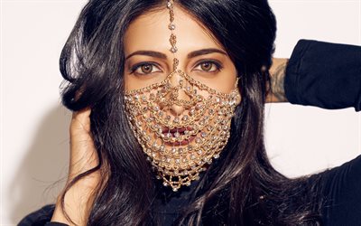 4k, Shruti Haasan, Indian actress, portrait, Indian jewelry, Bollywood, Indian star, popular actresses, Bollywood actress