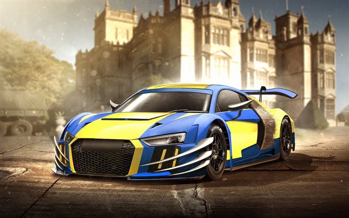 Audi R8, Wolverine, supercars, créatif, tuning